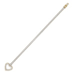 5CTW Round Shaped Lab Grown Diamond (F/VS) Bracelet in 14K Yellow Gold