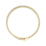 5CTW Round Shaped Lab Grown Diamond (F/VS) Bracelet in 14K Yellow Gold