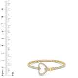5CTW Round Shaped Lab Grown Diamond (F/VS) Bracelet in 14K Yellow Gold