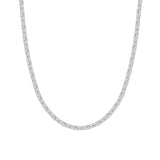 25CTW Emerald Shaped Lab Grown Diamond (F/VS) Necklace in 14K White Gold