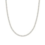 25CTW Emerald Shaped Lab Grown Diamond (F/VS) Necklace in 14K Yellow Gold