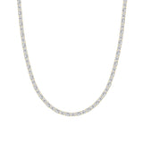 25CTW Emerald Shaped Lab Grown Diamond (F/VS) Necklace in 14K Yellow Gold