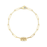 3CTW Heart Lab Grown Diamond (F/VS ) Bezel Set Bracelet in 14K Gold