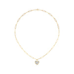 4CTW Heart Shape Lab Grown Diamond (F/VS ) Necklace in 14K Gold
