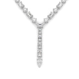 20CTW Mix Shaped Lab Grown Diamond (F/VS ) Necklace in 14K Gold