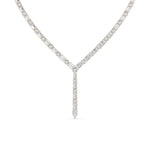 28CTW Mix Shaped Lab Grown Diamond Necklace in 14K Gold (F/VS)