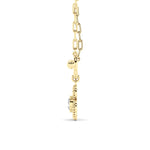 1CTW Round Shaped Lab Grown Diamond (F/VS) Necklace in 14K Yellow Gold