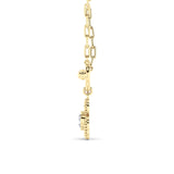 1CTW Round Shaped Lab Grown Diamond (F/VS) Necklace in 14K Yellow Gold