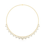 10CTW MX Shaped Lab Grown Diamond (F/VS) Necklace in 14K Yellow Gold