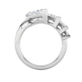 2.5CTW Marquise Shaped Lab Grown Diamond (G/VS) Four Stone Fashion Ring in 14K Gold