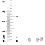 0.25CTW Round Shaped Lab Grown Diamond (F/VS) Stud Earrings in 14K Gold