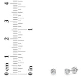 0.25CTW Round Shaped Lab Grown Diamond (F/VS) Stud Earrings in 14K Gold