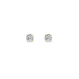 0.25CTW Round Shaped Lab Grown Diamond (F/VS) Stud Earrings in 14K Gold
