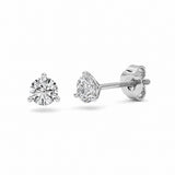 0.5CTW Round Shaped Lab Grown Diamond (F/VS) Stud Earrings in 14K Gold