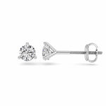 0.5CTW Round Shaped Lab Grown Diamond (F/VS) Stud Earrings in 14K Gold