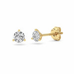 0.5CTW Round Shaped Lab Grown Diamond (F/VS) Stud Earrings in 14K Gold