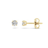 0.5Cttw Round Shaped Lab Grown Diamond (F/VS) Stud Earrings in 14K Gold