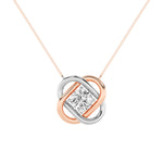 1CTW Round Shaped Lab Grown Diamond (F/VS)  Necklace in 14K Gold