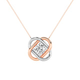 1CTW Round Shaped Lab Grown Diamond (F/VS)  Necklace in 14K Gold