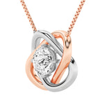 1CTW Round Shaped Lab Grown Diamond (F/VS)  Necklace in 14K Gold