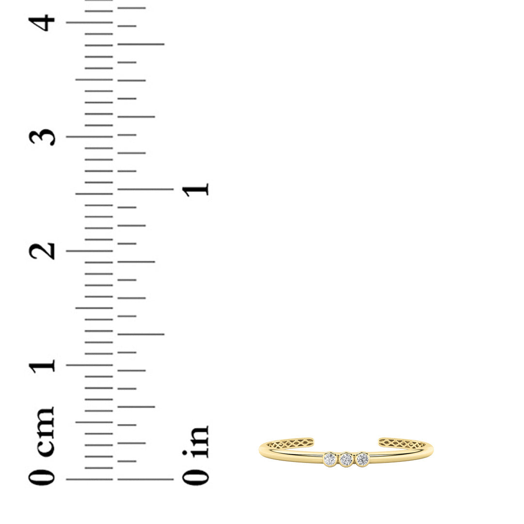 0.75CTW Round Shaped Lab Grown Diamond (G/VS) Bracelet in Silver
