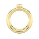 0.75CTW MX Shaped Lab Grown Diamond (G/VS) Ring in Silver|14K Yellow Gold