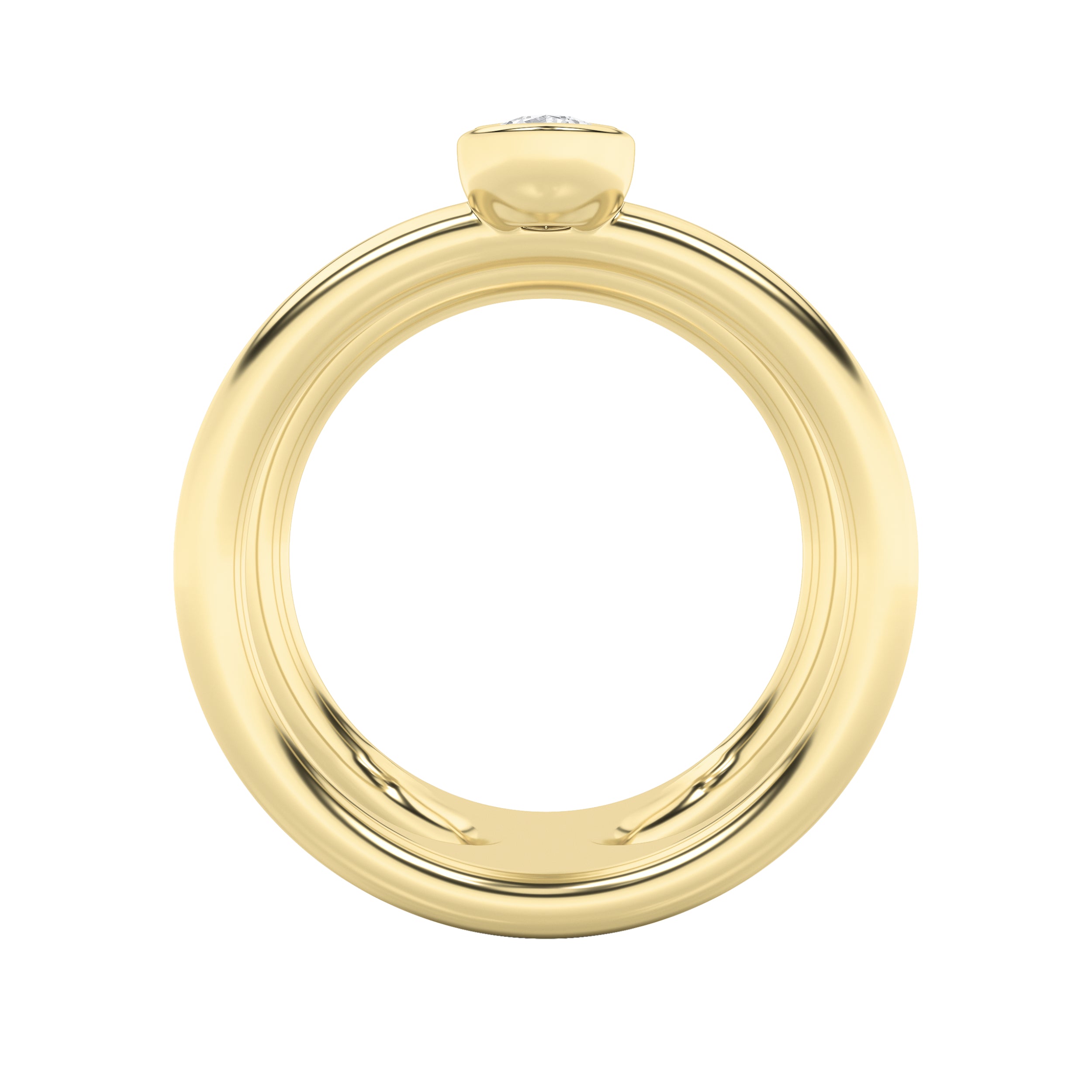 0.75CTW MX Shaped Lab Grown Diamond (G/VS) Ring in Silver|14K Yellow Gold