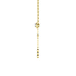 0.4CTW Round Shaped Lab Grown Diamond (G/VS) Necklace in 14K Yellow Gold Over Silver