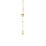 0.4CTW Round Shaped Lab Grown Diamond (G/VS) Necklace in 14K Yellow Gold Over Silver