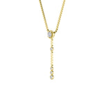 0.4CTW Round Shaped Lab Grown Diamond (G/VS) Necklace in 14K Yellow Gold Over Silver