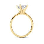 2CTW Emerald Shaped Lab Grown Diamond Classic Solitaire Ring in 14K Gold (F/VS)