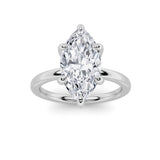 1CTW Marquise Shaped Lab Grown Diamond Classic Solitaire Ring in 14K Gold (F/VS)