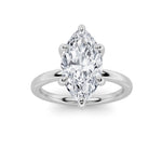 2CTW Marquise Shaped Lab Grown Diamond Classic Solitaire Ring in 14K Gold (F/VS)