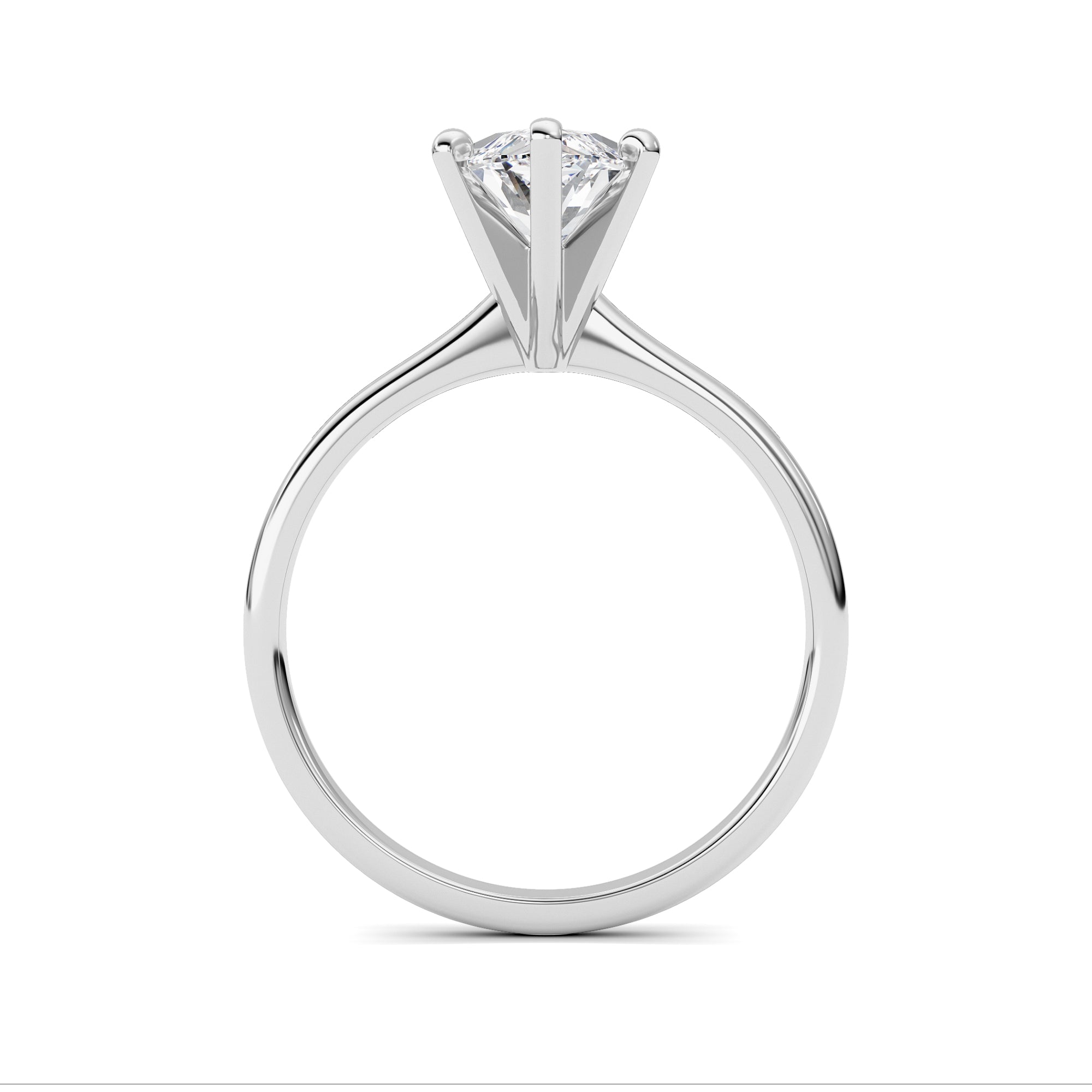 2CTW Marquise Shaped Lab Grown Diamond Classic Solitaire Ring in 14K Gold (F/VS)