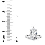 2CTW Marquise Shaped Lab Grown Diamond Classic Solitaire Ring in 14K Gold (F/VS)