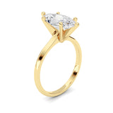 2CTW Marquise Shaped Lab Grown Diamond Classic Solitaire Ring in 14K Gold (F/VS)