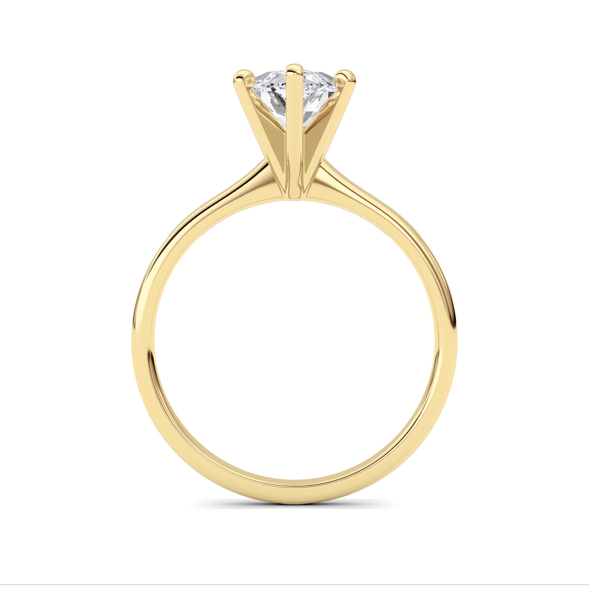 2CTW Marquise Shaped Lab Grown Diamond Classic Solitaire Ring in 14K Gold (F/VS)