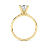 1CTW Oval Shaped Lab Grown Diamond Classic Solitaire Ring in 14K Gold (F/VS)