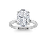 1.5CTW Oval Shaped Lab Grown Diamond Classic Solitaire Ring in 14K Gold (F/VS)