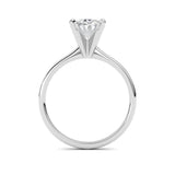 2CTW Oval Shaped Lab Grown Diamond Classic Solitaire Ring in 14K Gold (F/VS)