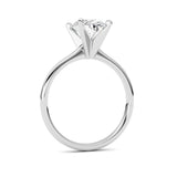 2CTW Oval Shaped Lab Grown Diamond Classic Solitaire Ring in 14K Gold (F/VS)