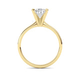 2CTW Oval Shaped Lab Grown Diamond Classic Solitaire Ring in 14K Gold (F/VS)