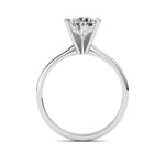 2CTW Pear Shaped Lab Grown Diamond Classic Solitaire Ring in 14K Gold (F/VS)
