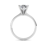 2CTW Pear Shaped Lab Grown Diamond Classic Solitaire Ring in 14K Gold (F/VS)