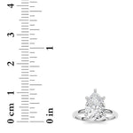2CTW Pear Shaped Lab Grown Diamond Classic Solitaire Ring in 14K Gold (F/VS)