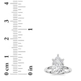 2CTW Pear Shaped Lab Grown Diamond Classic Solitaire Ring in 14K Gold (F/VS)