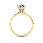 2CTW Pear Shaped Lab Grown Diamond Classic Solitaire Ring in 14K Gold (F/VS)