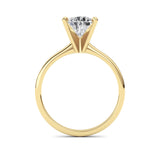 2CTW Pear Shaped Lab Grown Diamond Classic Solitaire Ring in 14K Gold (F/VS)