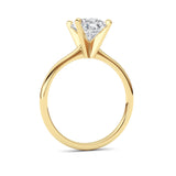 2CTW Pear Shaped Lab Grown Diamond Classic Solitaire Ring in 14K Gold (F/VS)
