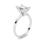 2CTW Radiant Shaped Lab Grown Diamond Classic Solitaire Ring in 14K Gold (F/VS)